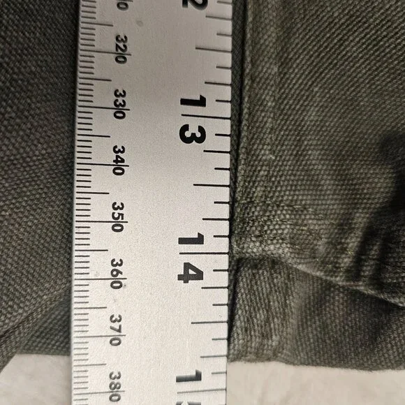 Vtg Carhartt Pants Mens 42x31.5 Olive Green B11 Duck Carpenter Work USA 90s - Picture 13 of 16